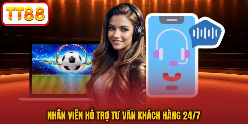Nhân viên hỗ trợ tư vấn khách hàng 24/7